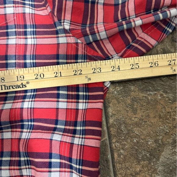 LL Bean Signature Plaid Flannel Shirt Mens Large Tall Cotton - Picture 7 of 8